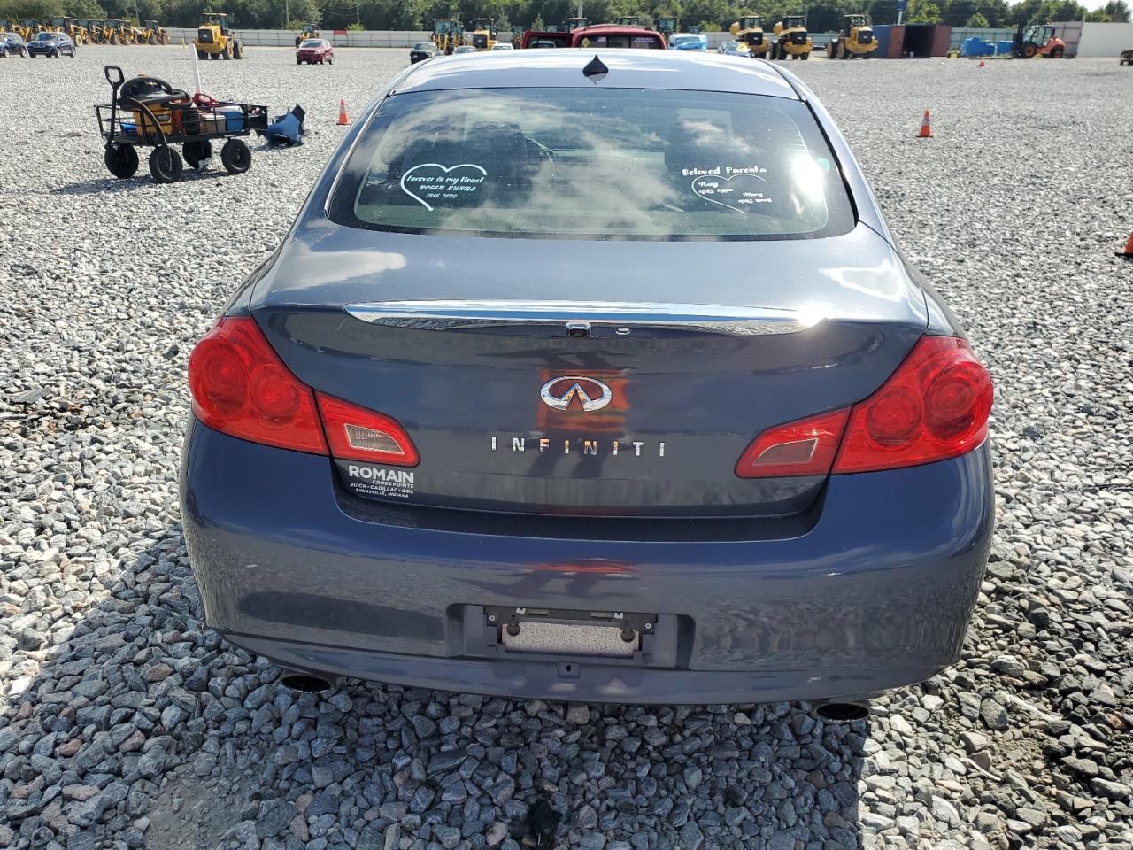 2011 Infiniti G25 VIN: JN1DV6AR7BM650882 Lot: 84586335