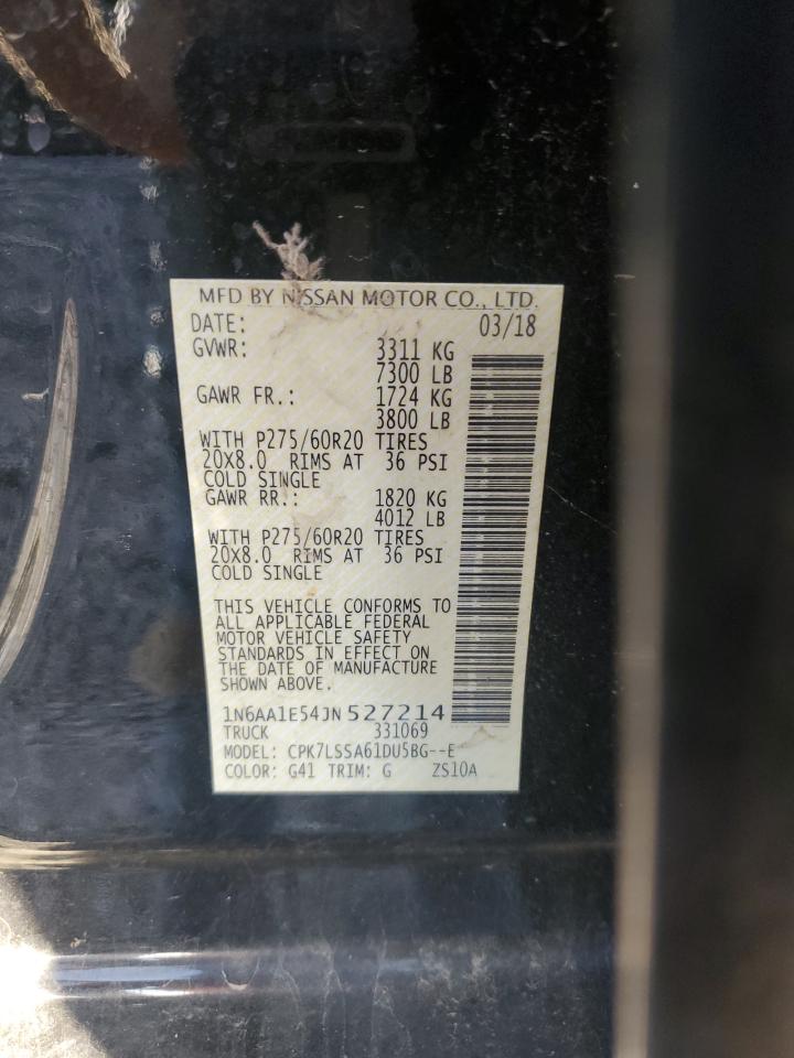 2018 Nissan Titan Sv VIN: 1N6AA1E54JN527214 Lot: 81145595