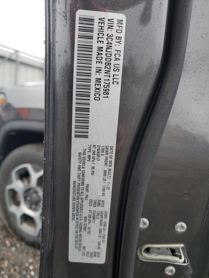 2022 Jeep Compass Trailhawk VIN: 3C4NJDDB2NT175981 Lot: 81799165