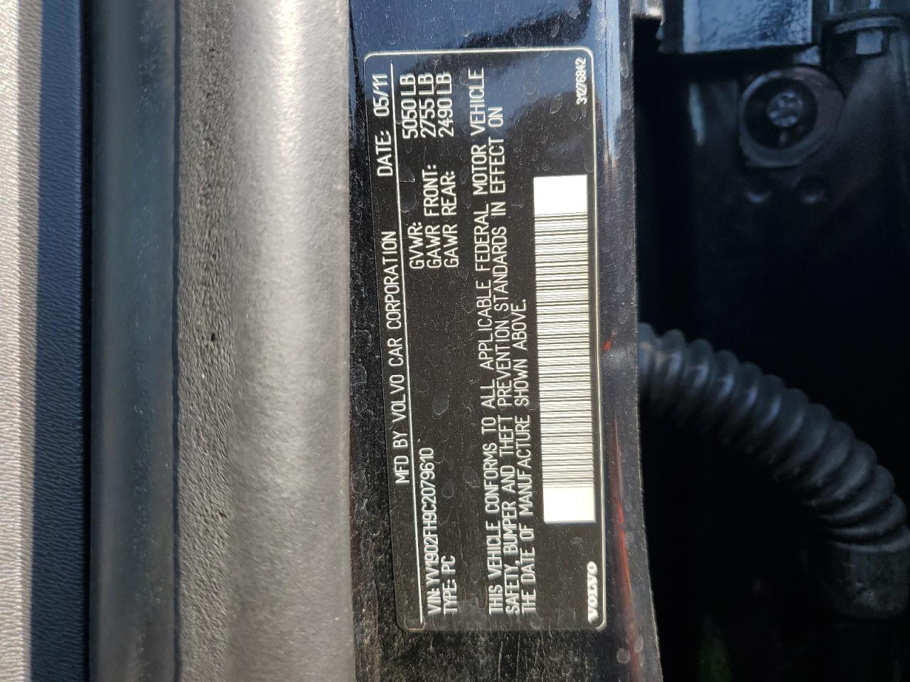 2012 Volvo S60 T6 VIN: YV1902FH9C2079610 Lot: 80479345