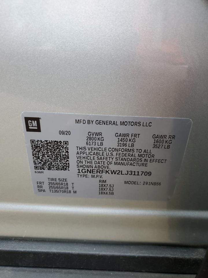 2020 Chevrolet Traverse Ls VIN: 1GNERFKW2LJ311709 Lot: 81366905