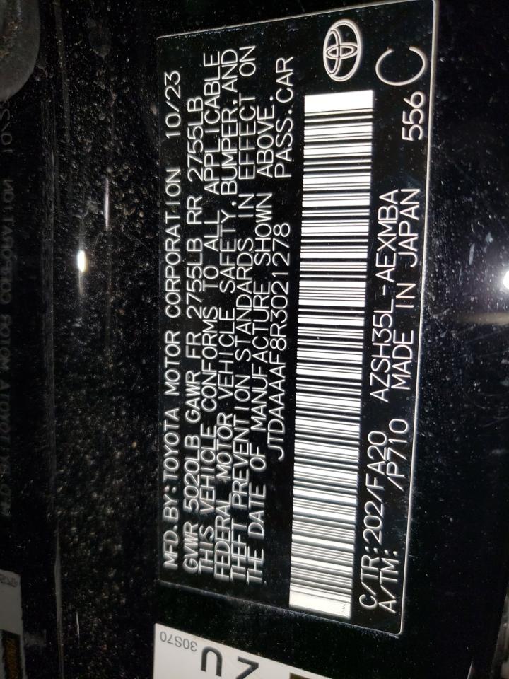 2024 Toyota Crown Xle VIN: JTDAAAAF8R3021278 Lot: 81513355