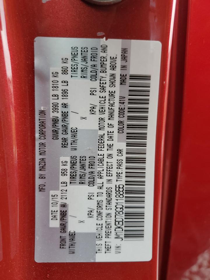 2016 Mazda Cx-3 Grand Touring VIN: JM1DKBD78G0118855 Lot: 84252515