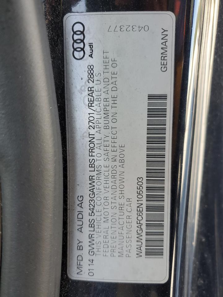 2014 Audi A7 Premium Plus VIN: WAUWGAFC6EN105503 Lot: 71918815