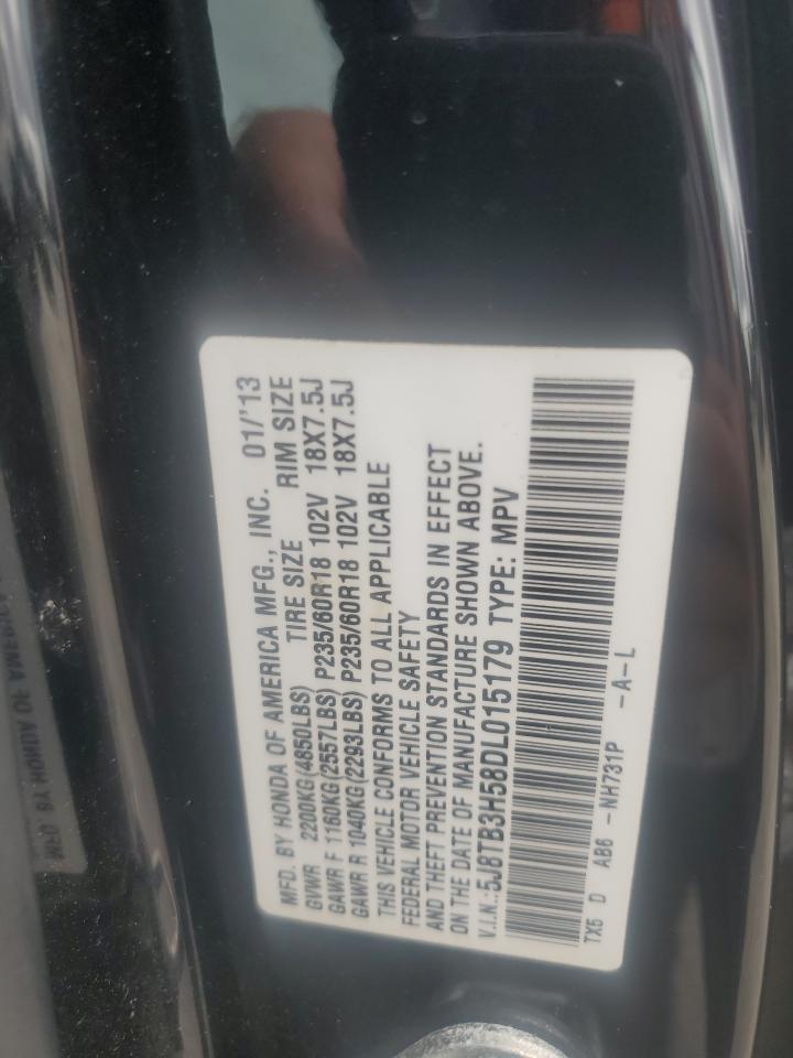 2013 Acura Rdx Technology VIN: 5J8TB3H58DL015179 Lot: 71956245