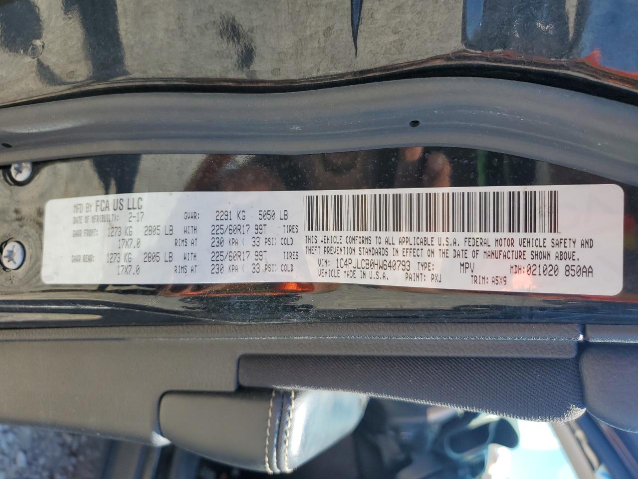 2017 Jeep Cherokee Latitude VIN: 1C4PJLCB0HW640793 Lot: 81141045