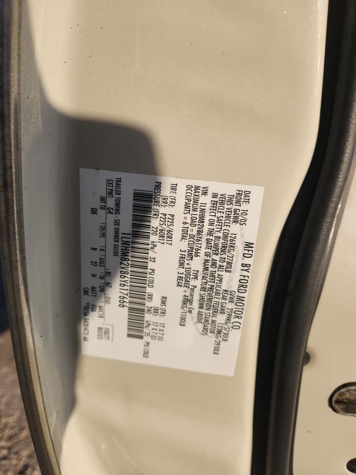 2006 Lincoln Town Car Signature Limited VIN: 1LNHM82V86Y617666 Lot: 83872875