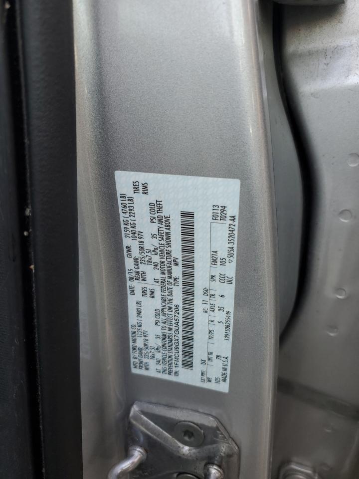 2016 Ford Escape Se VIN: 1FMCU9GX7GUA57206 Lot: 81478465