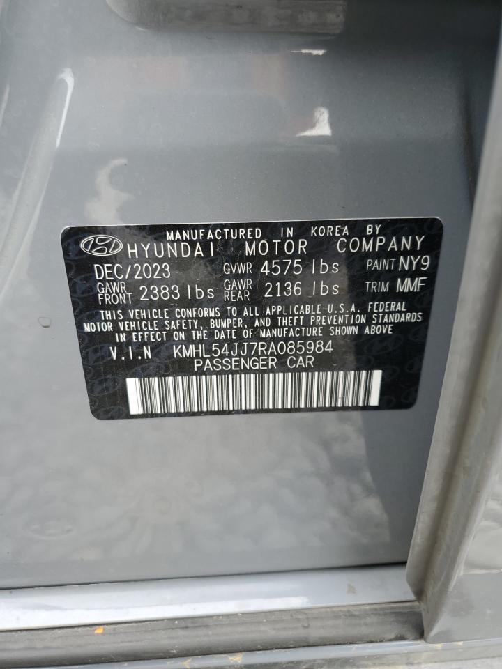 2024 Hyundai Sonata Hybrid VIN: KMHL54JJ7RA085984 Lot: 81615255
