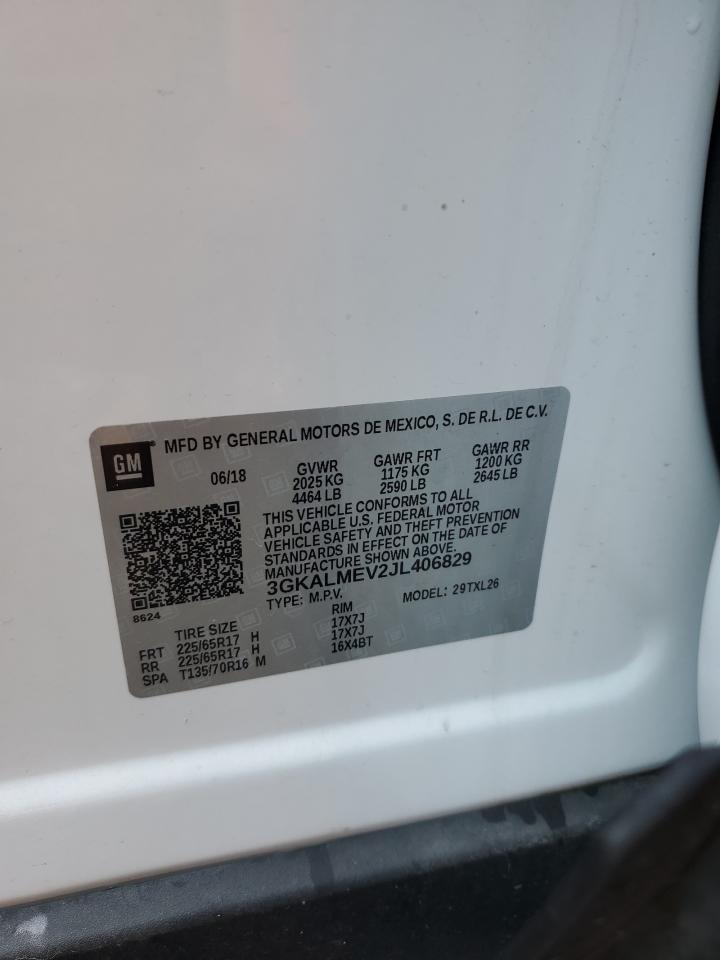 2018 GMC Terrain Sle VIN: 3GKALMEV2JL406829 Lot: 81087535