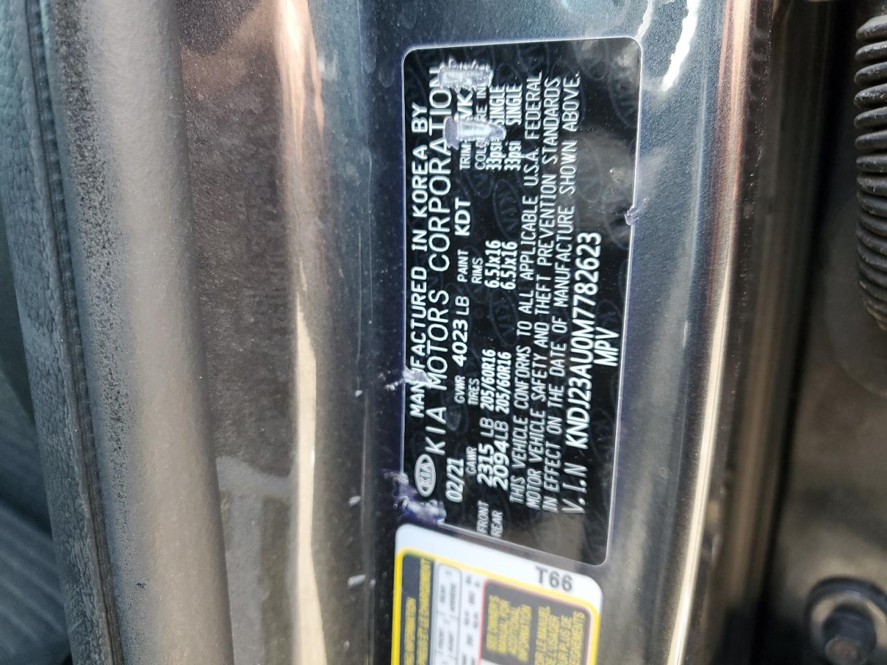 2021 Kia Soul Lx VIN: KNDJ23AU0M7782623 Lot: 81202815