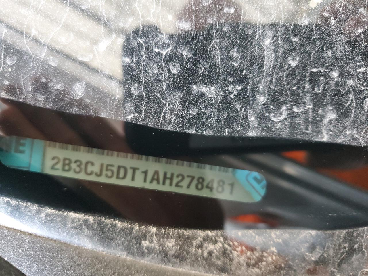 2010 Dodge Challenger R/T VIN: 2B3CJ5DT1AH278481 Lot: 84398475