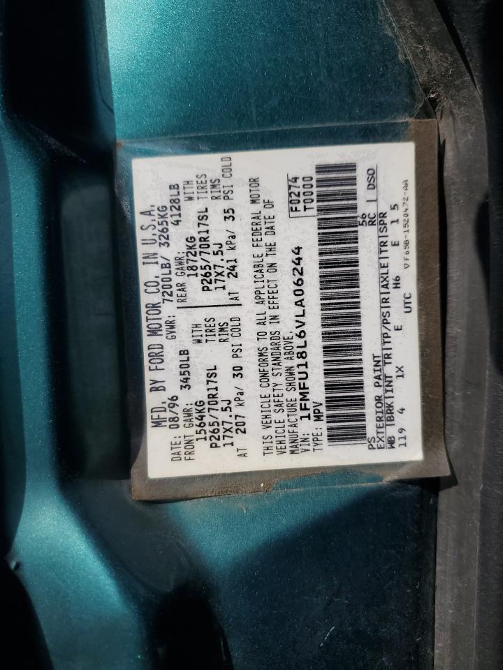 1997 Ford Expedition VIN: 1FMFU18L6VLA06244 Lot: 84730565
