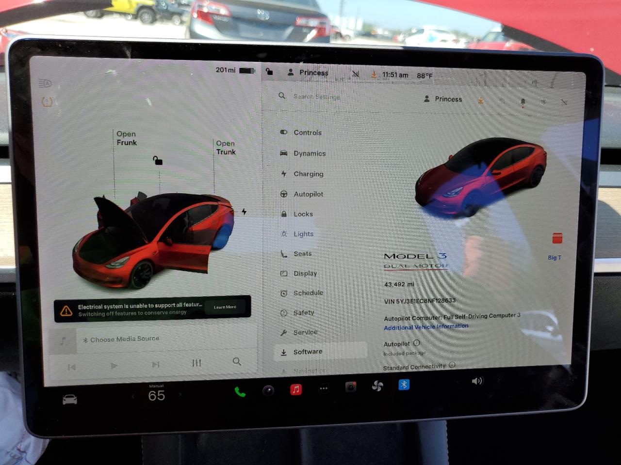 2022 Tesla Model 3 VIN: 5YJ3E1EC8NF128633 Lot: 84788865