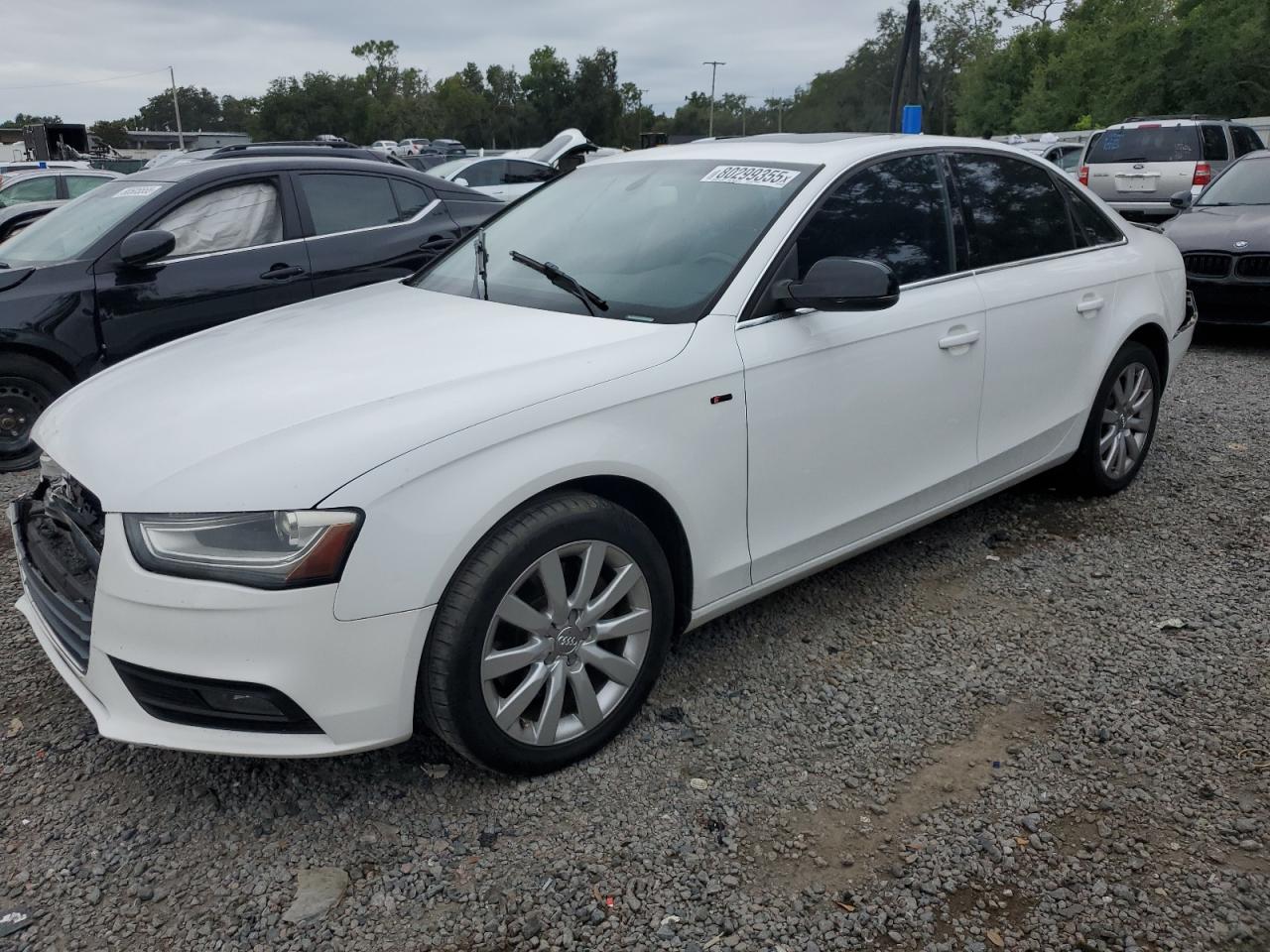 2013 Audi A4 Premium white null flexible WAUAFAFL0DA168177 photo #1