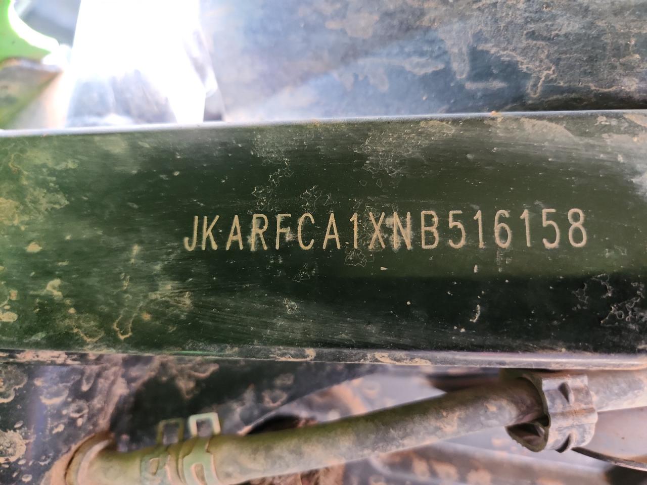 2022 Kawasaki Krf 1000 A VIN: JKARFCA1XNB516158 Lot: 72001035