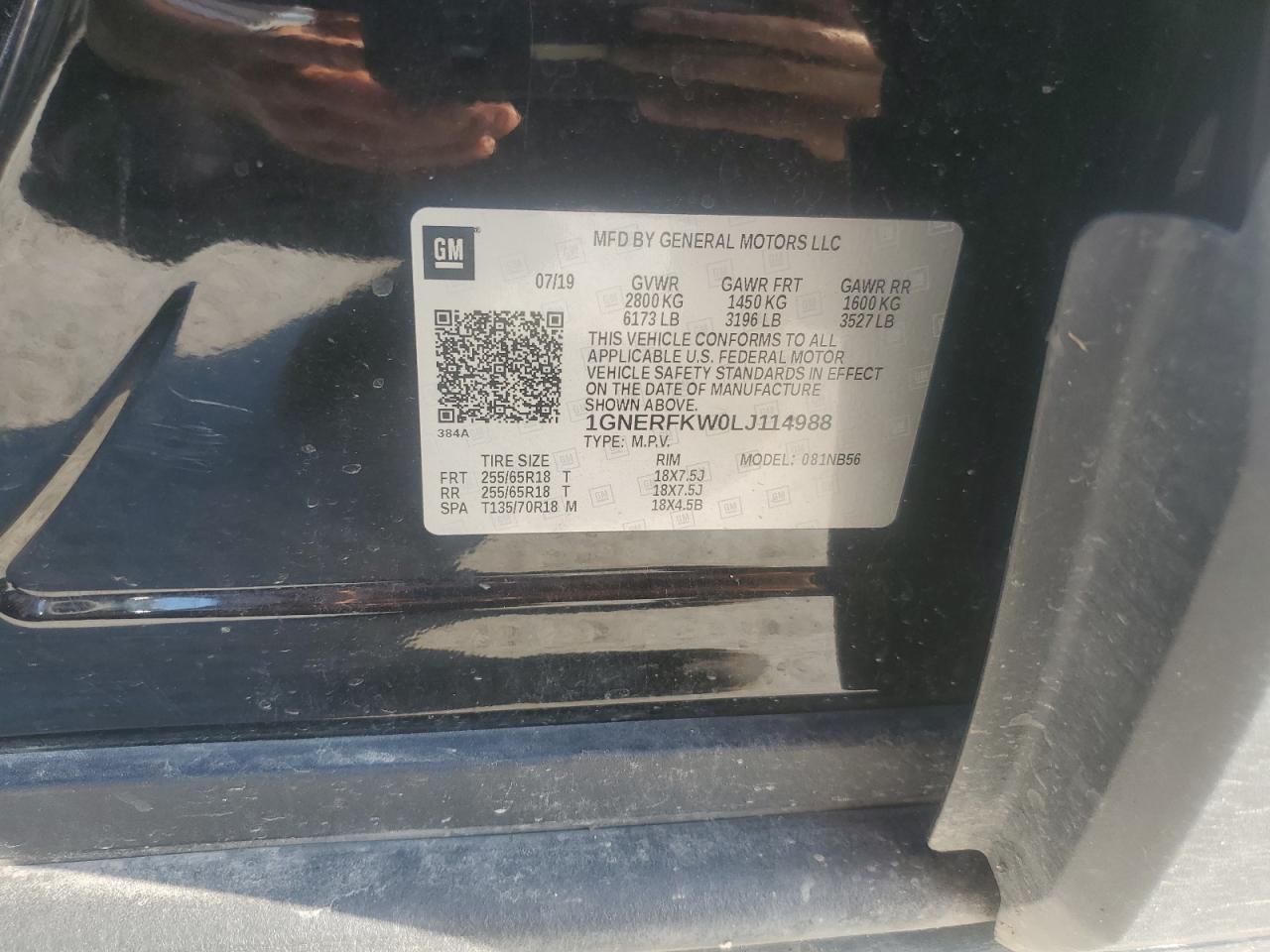 2020 Chevrolet Traverse Ls VIN: 1GNERFKW0LJ114988 Lot: 84288765