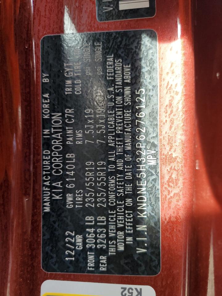 2023 Kia Carnival Sx VIN: KNDNE5H32P6276125 Lot: 84803915
