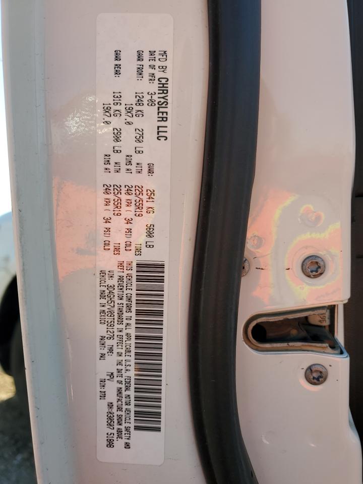 2009 Dodge Journey Sxt VIN: 3D4GH57V09T591276 Lot: 83995705