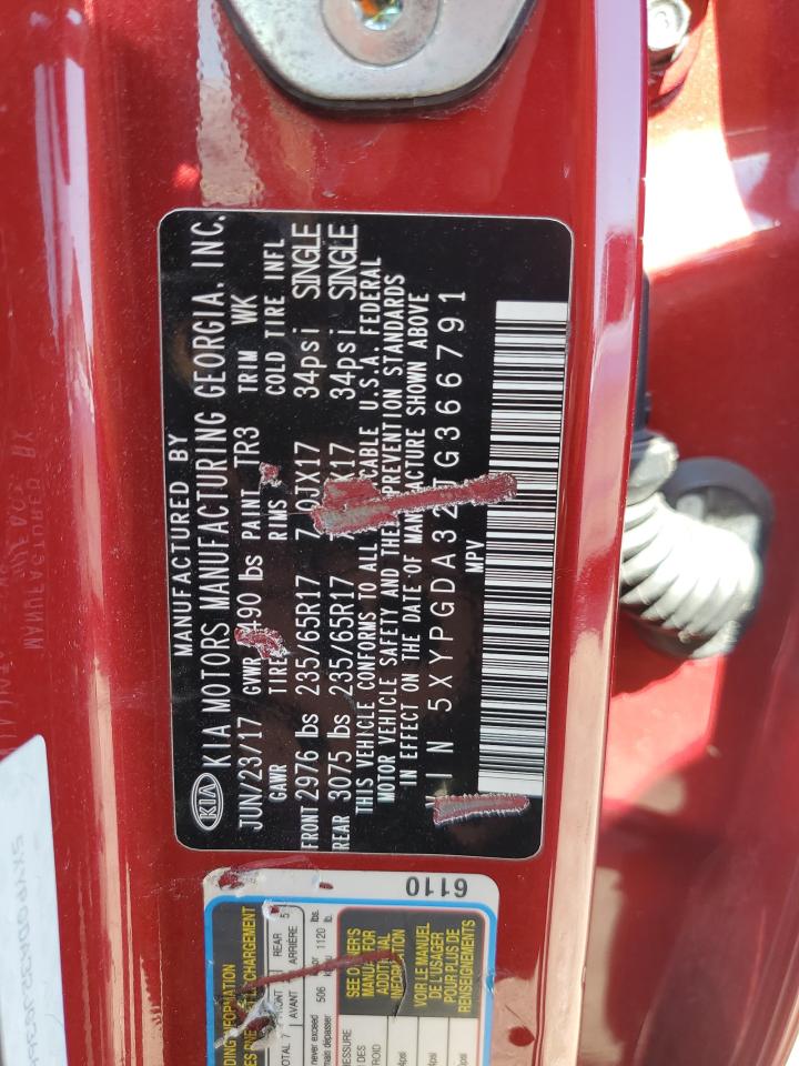 2018 Kia Sorento Lx VIN: 5XYPGDA32JG366791 Lot: 80209375