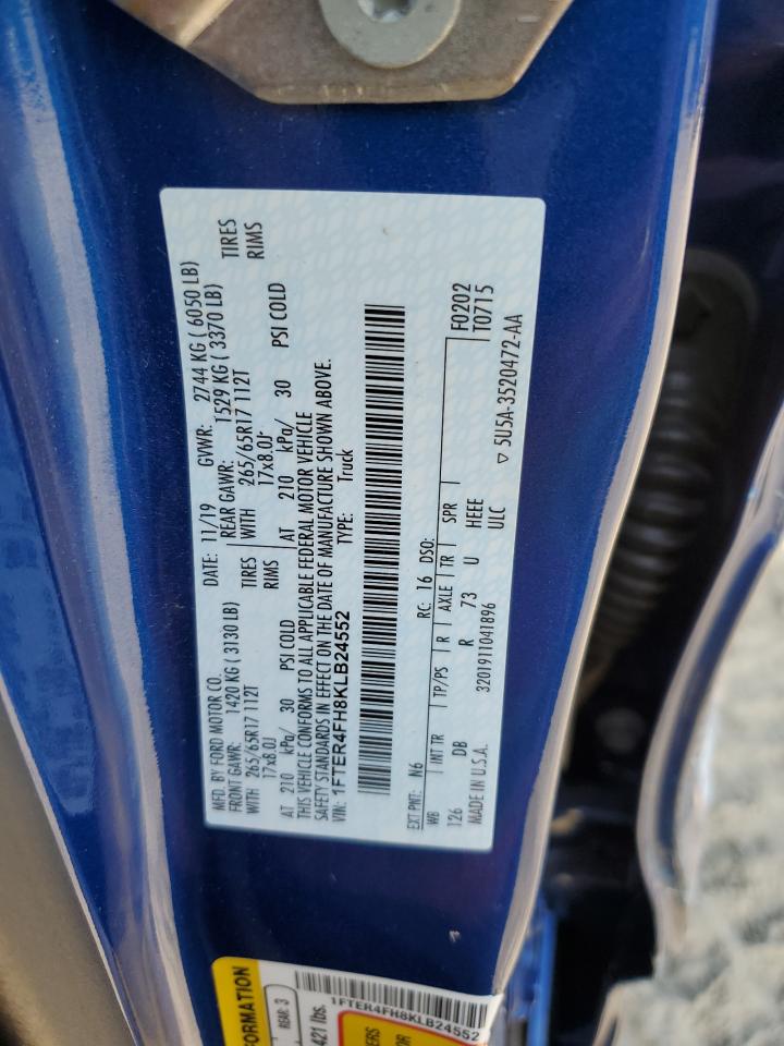 2019 Ford Ranger Xl VIN: 1FTER4FH8KLB24552 Lot: 71828885