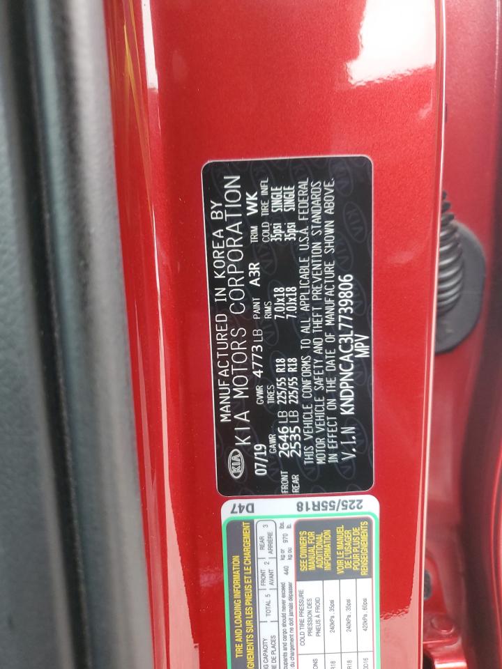 2020 Kia Sportage Ex VIN: KNDPNCAC3L7739806 Lot: 84711795