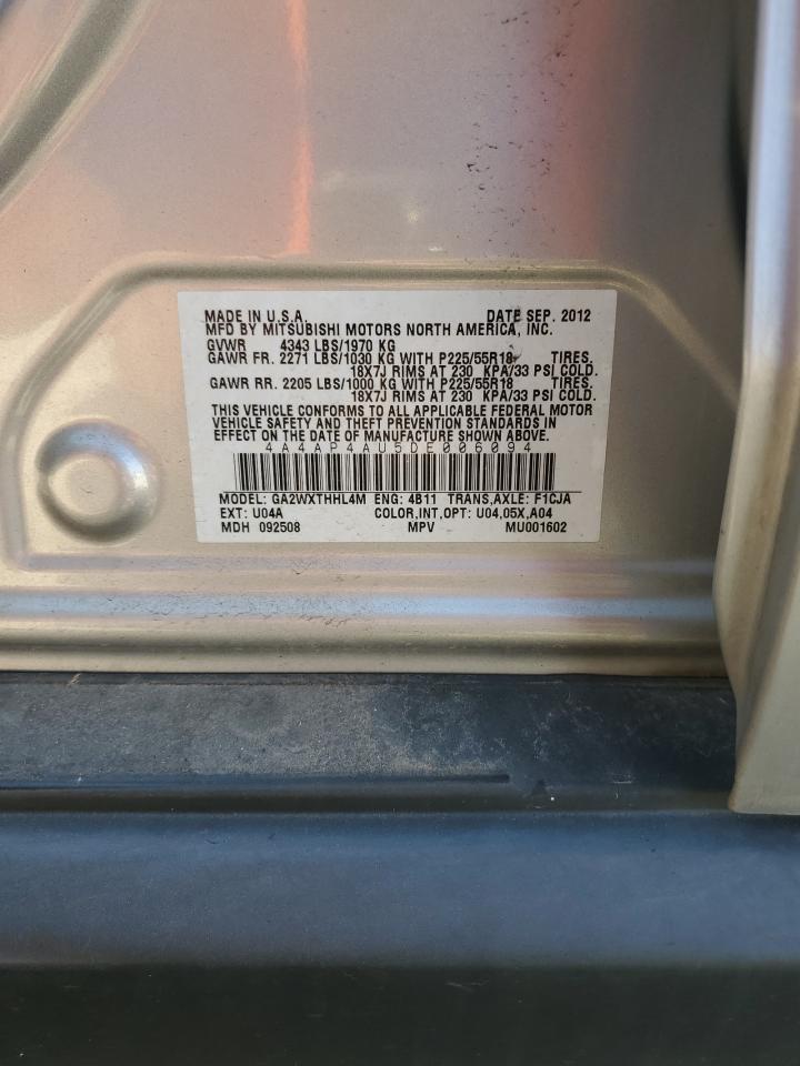 2013 Mitsubishi Outlander Sport Se VIN: 4A4AP4AU5DE006094 Lot: 83982775