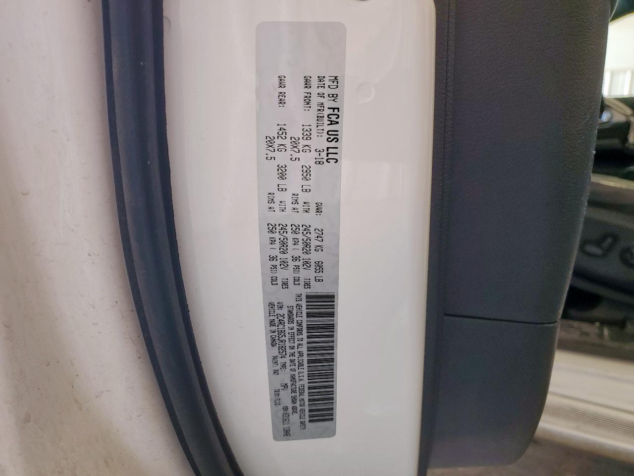 2018 Chrysler Pacifica Touring L VIN: 2C4RC1BG5JR182574 Lot: 81159295