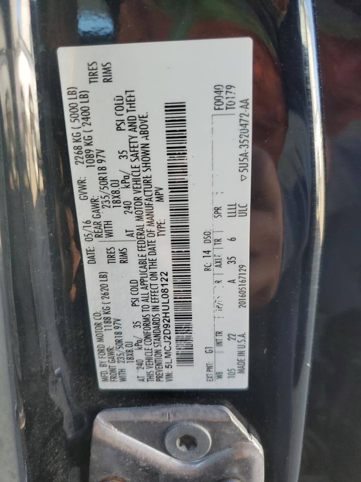 2017 Lincoln Mkc Select VIN: 5LMCJ2D92HUL08122 Lot: 84244775