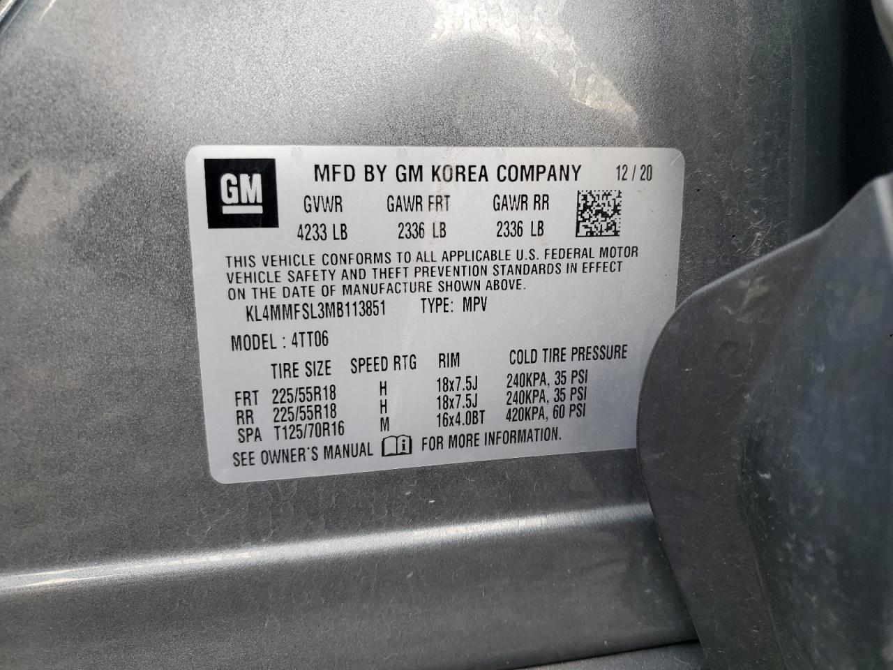 2021 Buick Encore Gx Essence VIN: KL4MMFSL3MB113851 Lot: 80355975