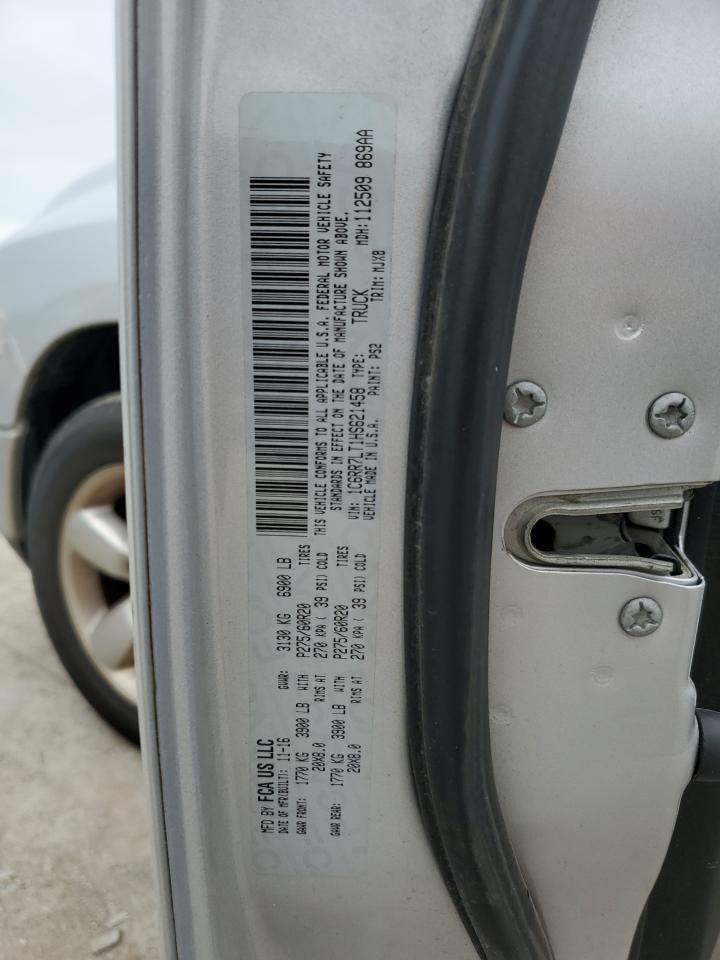 2017 Ram 1500 Slt VIN: 1C6RR7LT1HS621458 Lot: 71482135