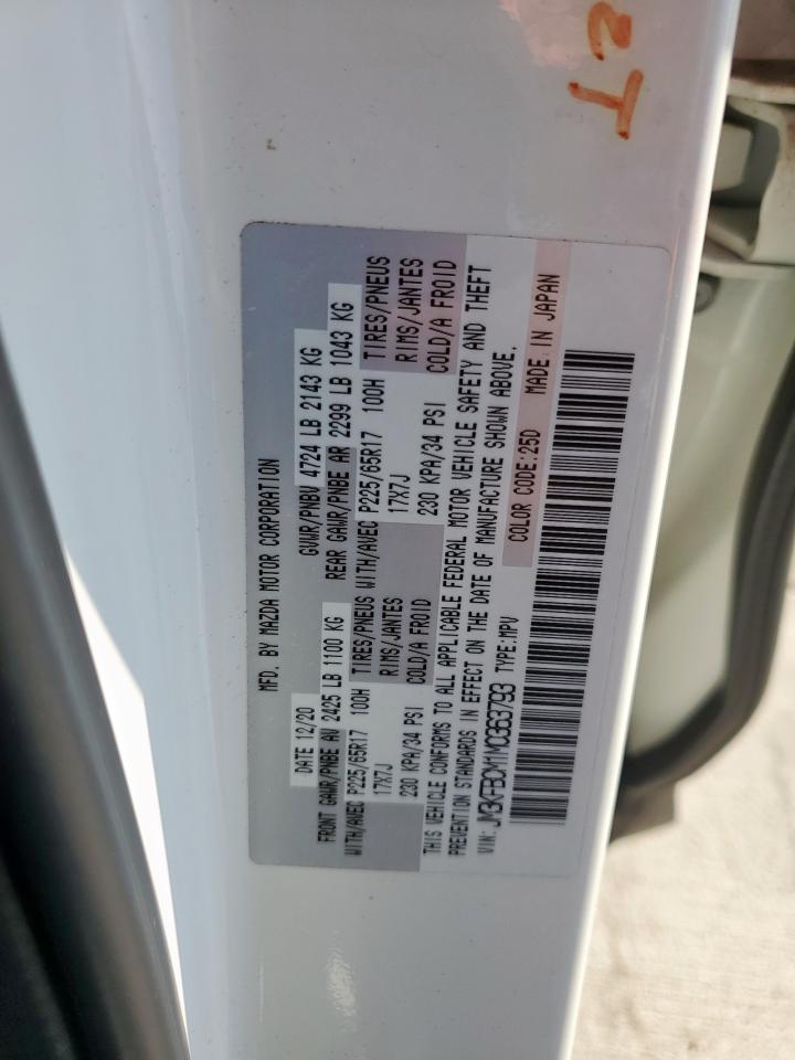 2021 Mazda Cx-5 Touring VIN: JM3KFBCM1M0363793 Lot: 80353245