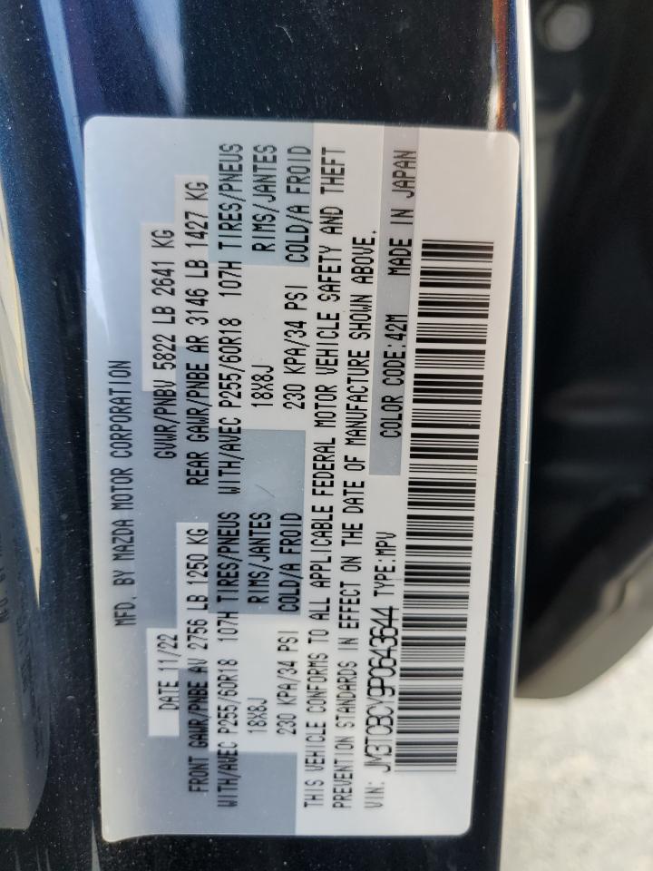 2023 Mazda Cx-9 Touring VIN: JM3TCBCY9P0643644 Lot: 81649835