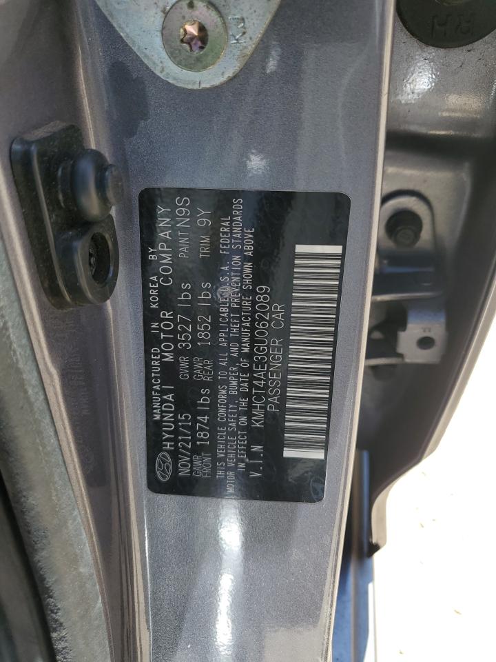 2016 Hyundai Accent Se VIN: KMHCT4AE3GU062089 Lot: 71865975