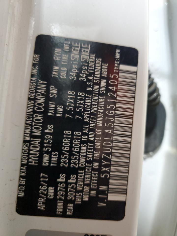 2018 Hyundai Santa Fe Sport VIN: 5XYZUDLA5JG512405 Lot: 80729765