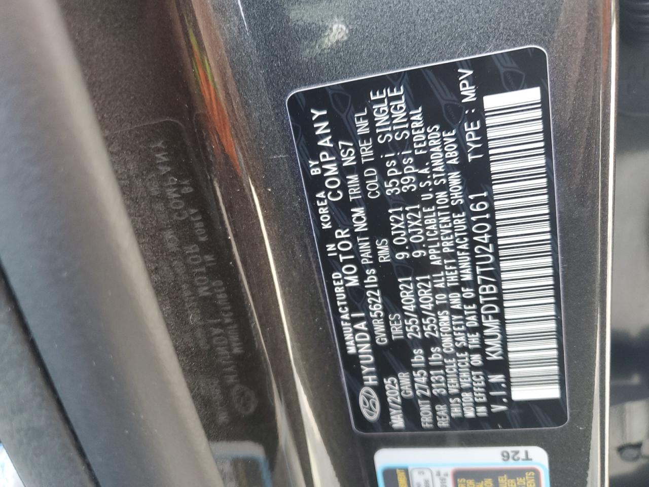 2026 Genesis Gv70 Sport Prestige VIN: KMUMFDTB7TU240161 Lot: 82121105