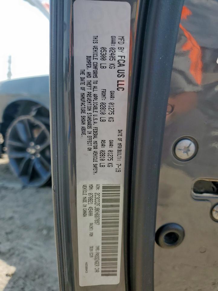 2019 Dodge Challenger R/T Scat Pack VIN: 2C3CDZFJ8KH687897 Lot: 71922875