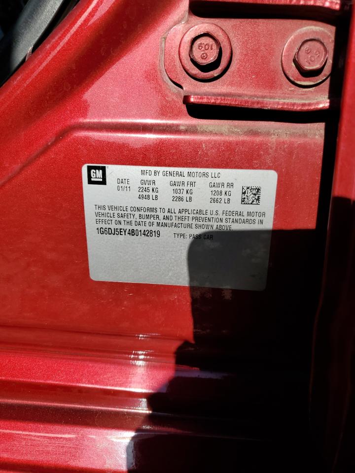 2011 Cadillac Cts Performance Collection VIN: 1G6DJ5EY4B0142819 Lot: 71841685