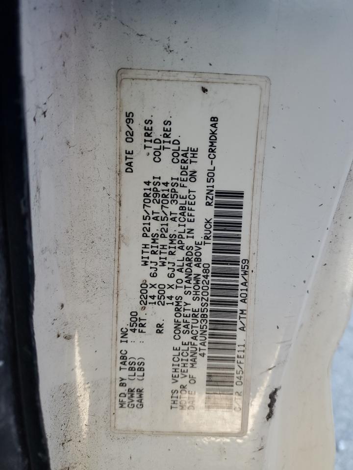 1995 Toyota Tacoma Xtracab VIN: 4TAUN53B5SZ002480 Lot: 71305825