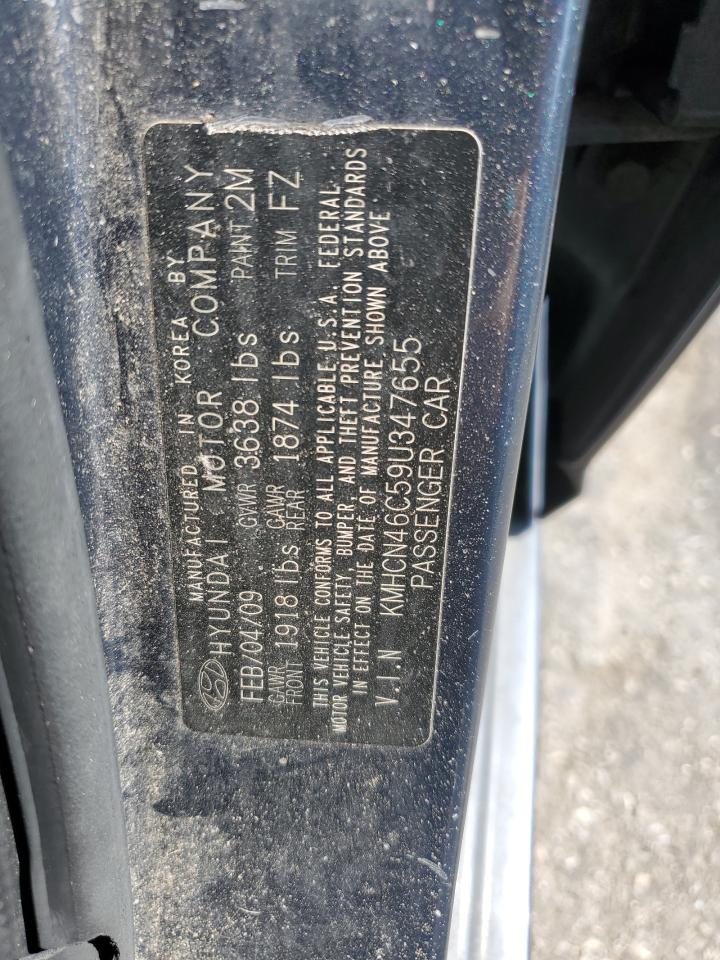 2009 Hyundai Accent Gls VIN: KMHCN46C59U347655 Lot: 81558915