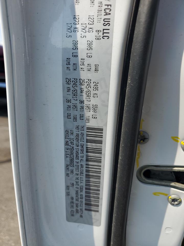 2019 Jeep Cherokee Trailhawk VIN: 1C4PJMBX0KD288823 Lot: 80574705