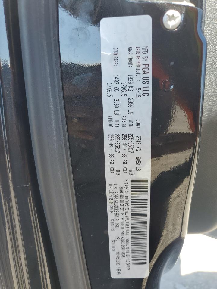 2019 Dodge Grand Caravan Gt VIN: 2C4RDGEG1KR696418 Lot: 81055285