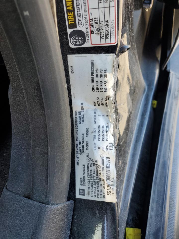 2006 Hummer H3 VIN: 5GTDN136668103970 Lot: 84007495