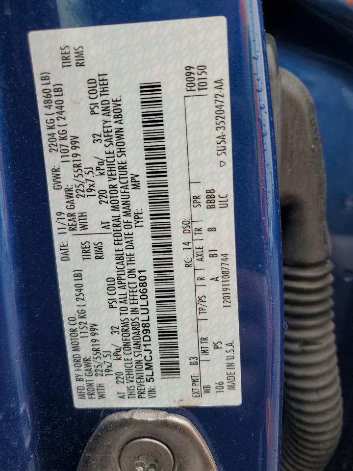 2020 Lincoln Corsair VIN: 5LMCJ1D98LUL06801 Lot: 81053005