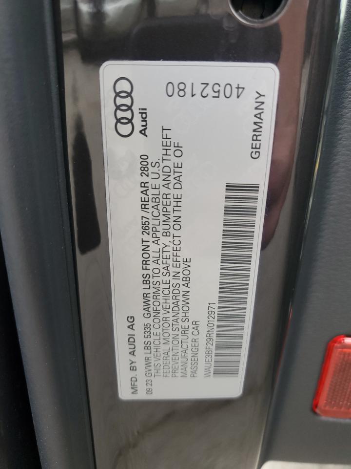 2024 Audi A6 Premium Plus VIN: WAUE3BF29RN012971 Lot: 81592585