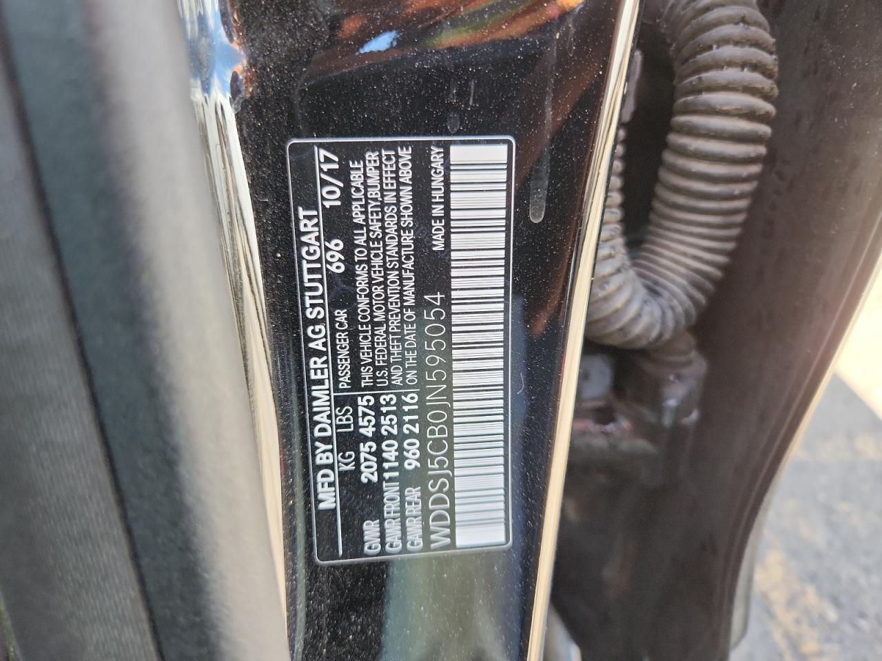 2018 Mercedes-Benz Cla 45 Amg VIN: WDDSJ5CB0JN595054 Lot: 81099315