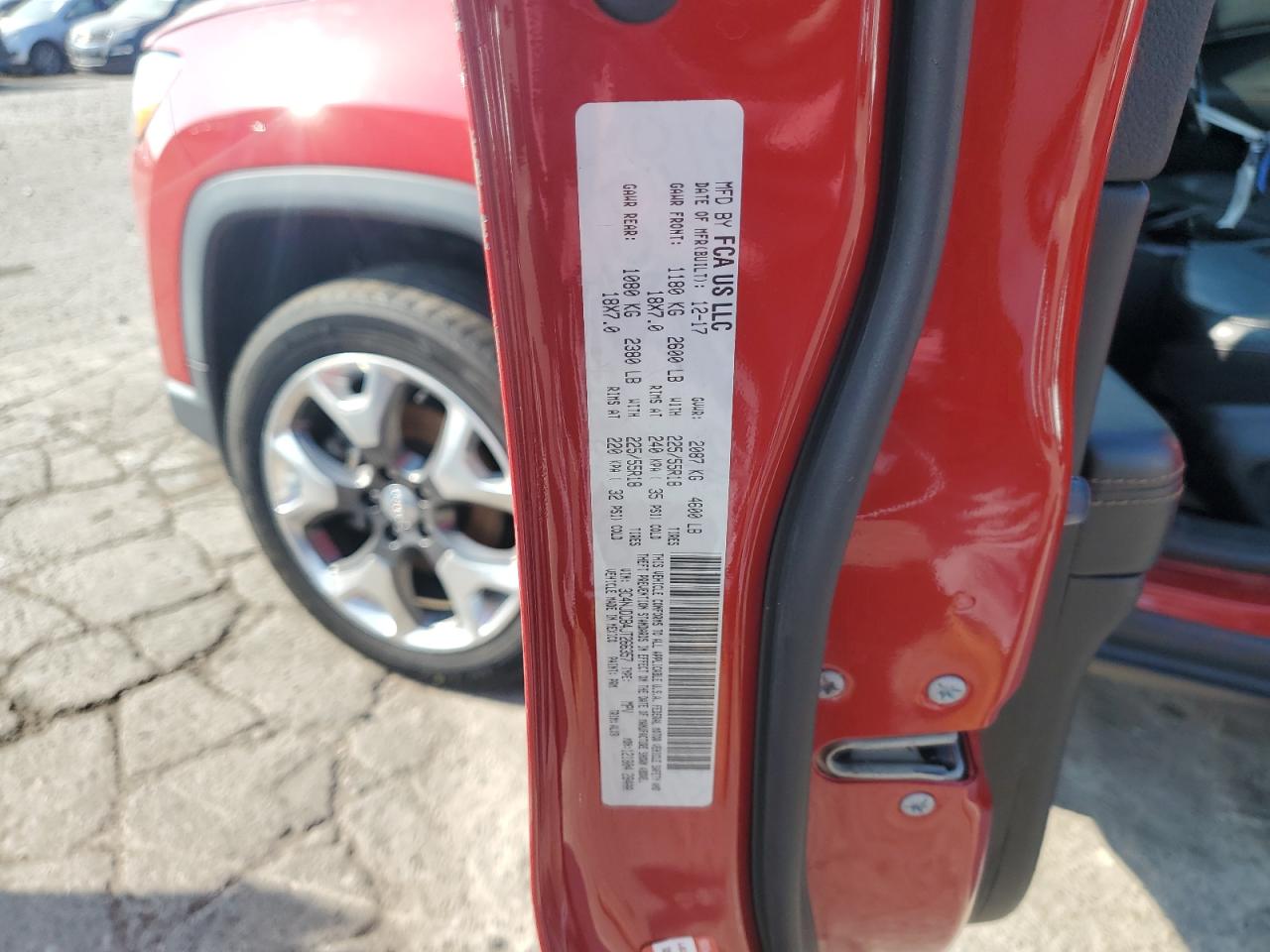 2018 Jeep Compass Limited VIN: 3C4NJDCB4JT266357 Lot: 81565735