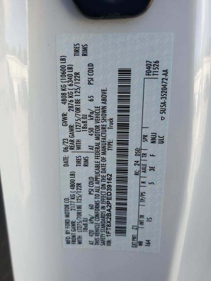 2023 Ford F250 Super Duty VIN: 1FT8X2BA2PED39162 Lot: 71298115