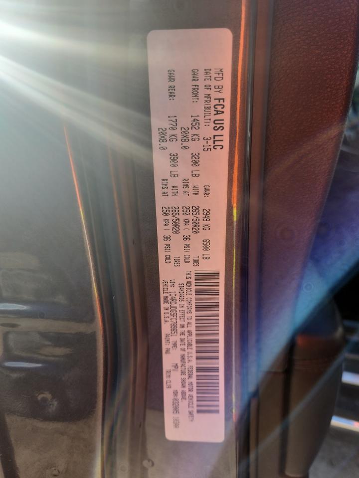 2015 Dodge Durango Limited VIN: 1C4RDJDG5FC789651 Lot: 83835925