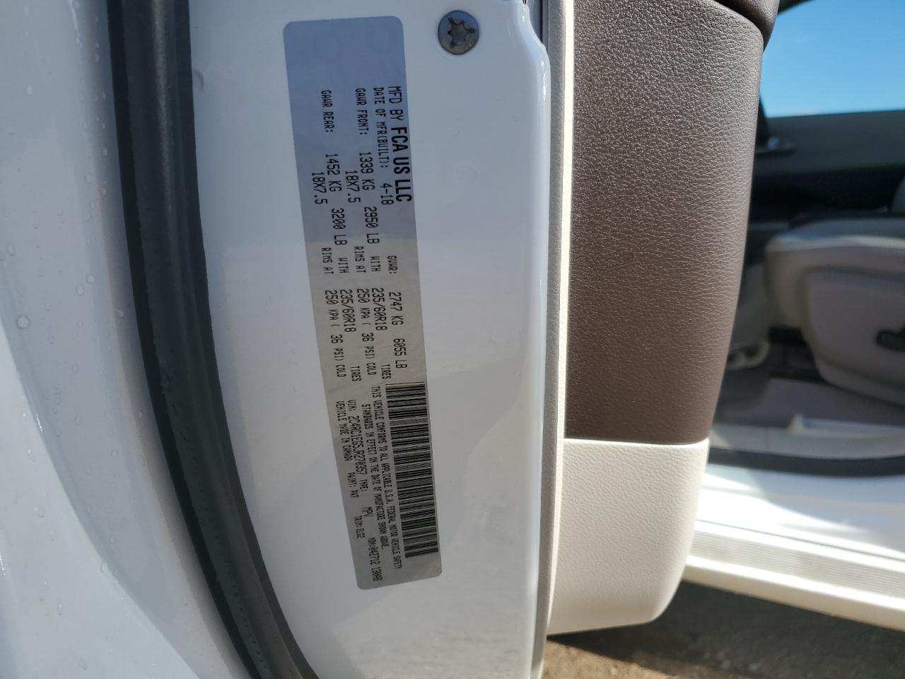 2018 Chrysler Pacifica Touring L Plus VIN: 2C4RC1EG5JR270357 Lot: 82079415
